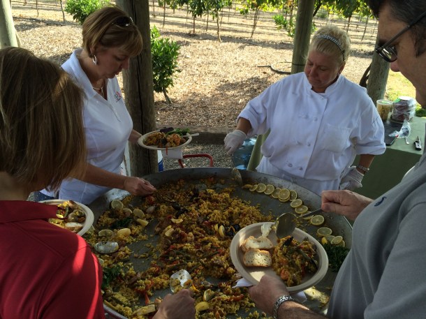Three different paellas — yes please...